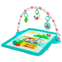 Covoraş pentru joc Bright Starts Tiki Toy Bar (12475) 0+/ Dreptunghiular/ Green