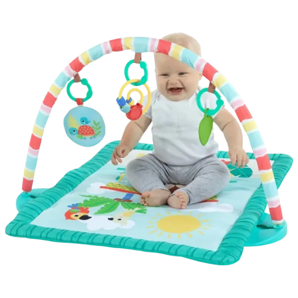 Covoraş pentru joc Bright Starts Tiki Toy Bar (12475) 0+/ Dreptunghiular/ Green photo 2