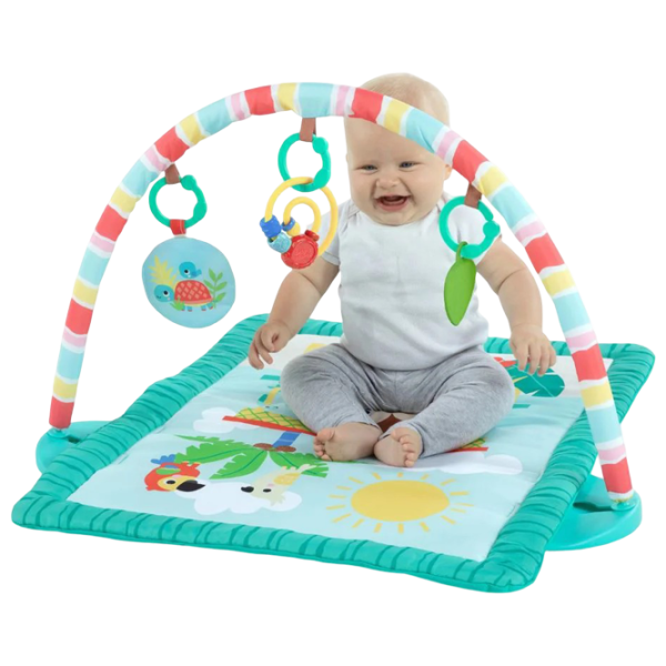Covoraş pentru joc Bright Starts Tiki Toy Bar (12475) 0+/ Dreptunghiular/ Green photo 2
