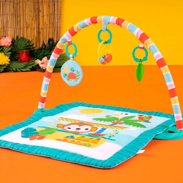 Covoraş pentru joc Bright Starts Tiki Toy Bar (12475) 0+/ Dreptunghiular/ Green photo 6