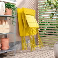 Садовый стул Ikea Sundso Металл / Металл / Желтый Желтый photo 3