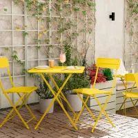 Садовый стул Ikea Sundso Металл / Металл / Желтый Желтый photo 4