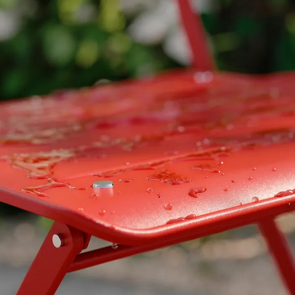 Scaun de grădină Ikea Sundso Metal / Metal / Red Red photo 3 Scaun de grădină Ikea Sundso Metal / Metal / Red Red photo 3