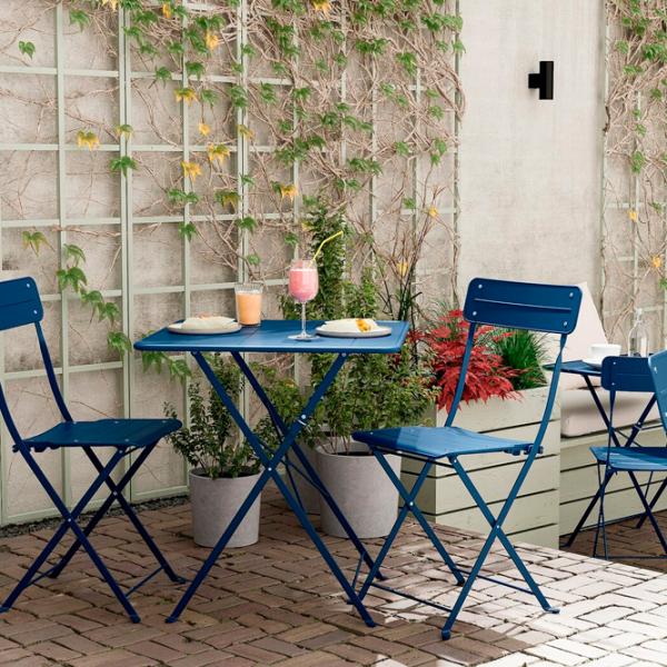 Садовый стул Ikea Sundso Металл / Металл / Синий Синий photo 4 Садовый стул Ikea Sundso Металл / Металл / Синий Синий photo 4
