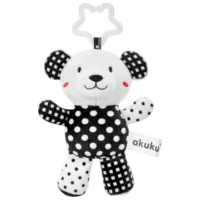 Игрушка для колясок и кроваток Akuku Animals Bear 1403 0+ / Черный
