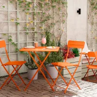 Садовый стул Ikea Sundso Металл / Металл / Оранжевый Оранжевый photo 4