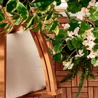 Садовый стул Ikea Nammaro Массив / Массив / Коричневый Brown photo 2