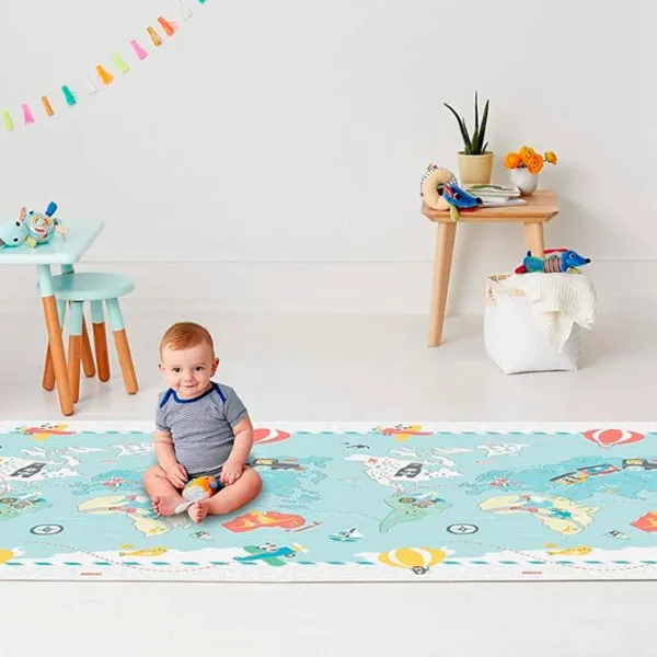 Covoraş pentru joc Skip Hop Little Travelers (243103) 0+/ Dreptunghiular/ Blue photo 3