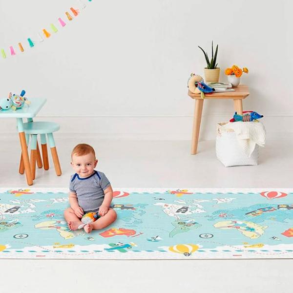 Covoraş pentru joc Skip Hop Little Travelers (243103) 0+/ Dreptunghiular/ Blue photo 3
