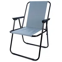 Садовый стул Gotel L66E Алюминий / Полиэстер / Серый Черный