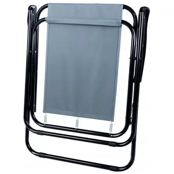 Scaun de grădină Gotel L66E Aluminiu / Poliester / Gray Black photo 4
