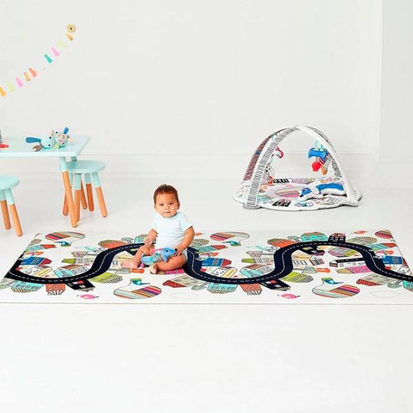 Covoraş pentru joc Skip Hop Vibrant Village (243102) 0+/ Dreptunghiular/ Gray photo 5