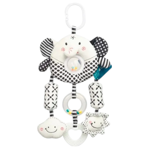 Jucărie pentru pătuțuri și cărucioare Sensillo Elephant Z-0341 0+ / White photo 1 Jucărie pentru pătuțuri și cărucioare Sensillo Elephant Z-0341 0+ / White photo 1