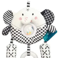 Jucărie pentru pătuțuri și cărucioare Sensillo Elephant Z-0341 0+ / White photo 2