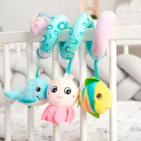 Jucărie pentru pătuțuri și cărucioare Sensillo Octopus Z-042 0+ / Blue photo 6