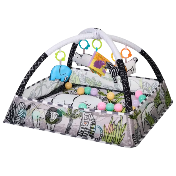 Covoraş pentru joc Kikka Boo Jungle () 0+/ Dreptunghiular/ Gray photo 1 Covoraş pentru joc Kikka Boo Jungle () 0+/ Dreptunghiular/ Gray photo 1