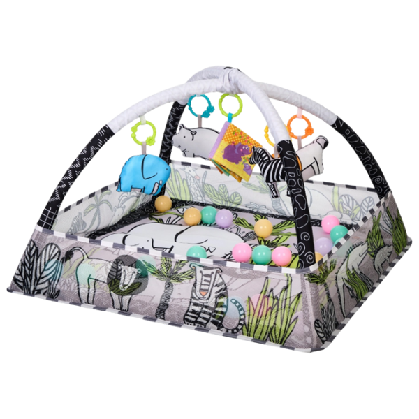 Covoraş pentru joc Kikka Boo Jungle () 0+/ Dreptunghiular/ Gray photo 1 Covoraş pentru joc Kikka Boo Jungle () 0+/ Dreptunghiular/ Gray photo 1