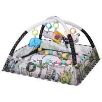 Covoraş pentru joc Kikka Boo Jungle () 0+/ Dreptunghiular/ Gray