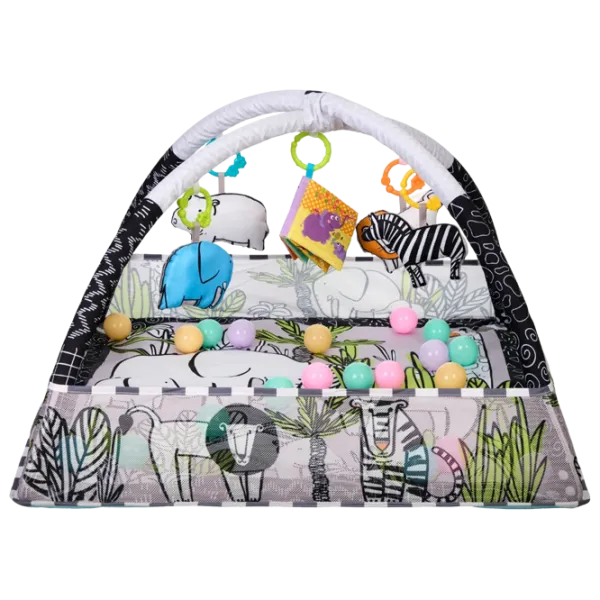 Covoraş pentru joc Kikka Boo Jungle () 0+/ Dreptunghiular/ Gray photo 2 Covoraş pentru joc Kikka Boo Jungle () 0+/ Dreptunghiular/ Gray photo 2