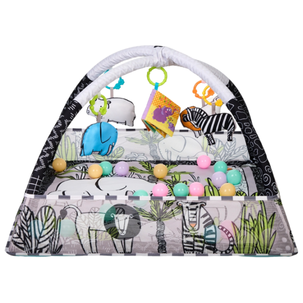 Covoraş pentru joc Kikka Boo Jungle () 0+/ Dreptunghiular/ Gray photo 2 Covoraş pentru joc Kikka Boo Jungle () 0+/ Dreptunghiular/ Gray photo 2