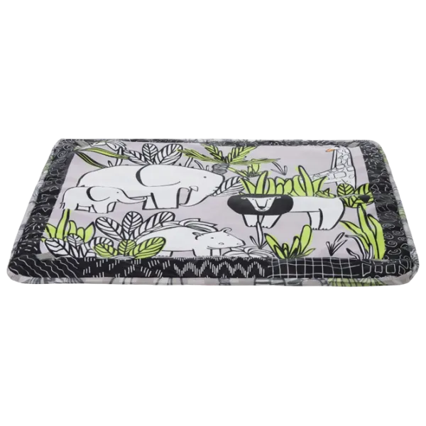 Covoraş pentru joc Kikka Boo Jungle () 0+/ Dreptunghiular/ Gray photo 4 Covoraş pentru joc Kikka Boo Jungle () 0+/ Dreptunghiular/ Gray photo 4