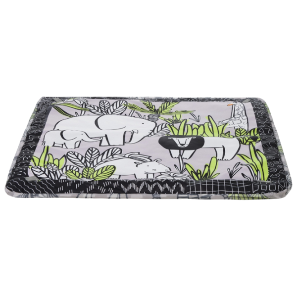 Covoraş pentru joc Kikka Boo Jungle () 0+/ Dreptunghiular/ Gray photo 4 Covoraş pentru joc Kikka Boo Jungle () 0+/ Dreptunghiular/ Gray photo 4