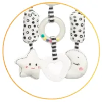 Jucărie pentru pătuțuri și cărucioare Sensillo Cat Z-0340 0+ / White photo 3