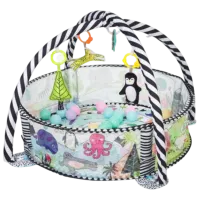 Covoraş pentru joc Kikka Boo Animals World () 0+/ Rotund/ Gray