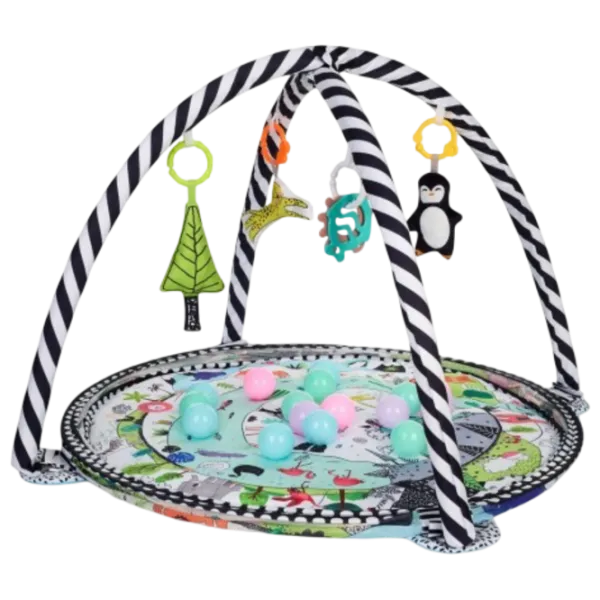 Covoraş pentru joc Kikka Boo Animals World () 0+/ Rotund/ Gray photo 4