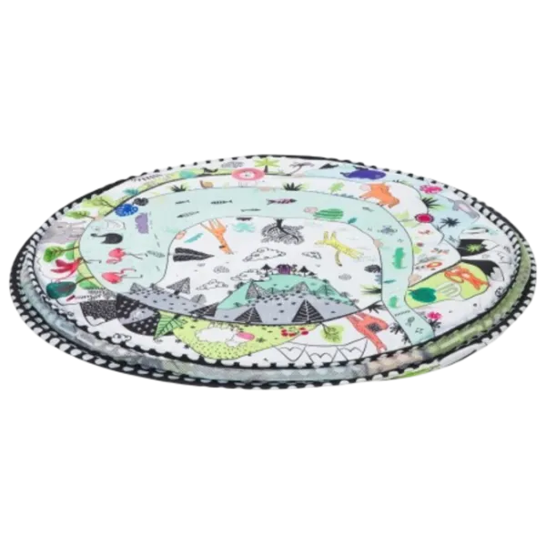 Covoraş pentru joc Kikka Boo Animals World () 0+/ Rotund/ Gray photo 7