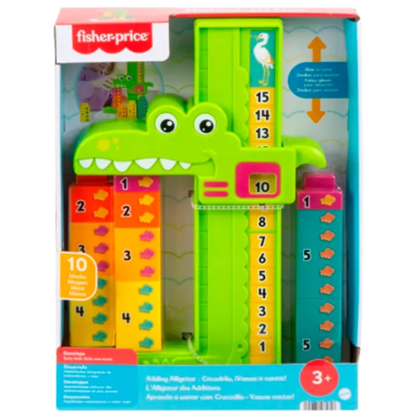 Интерактивная игрушка Fisher Price Учимся вместе Яркий аллигатор JCT13 3+ / Разноцветный Зеленый photo 1