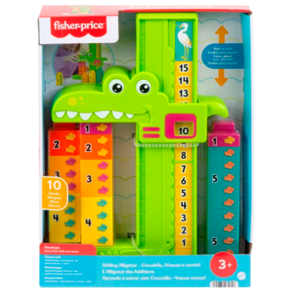 Интерактивная игрушка Fisher Price Учимся вместе Яркий аллигатор JCT13 3+ / Разноцветный Зеленый photo 1