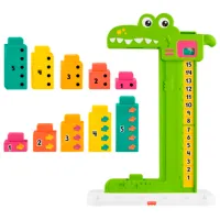 Jucărie interactivă Fisher Price Învățăm împreună Aligator strălucitor JCT13 3+ / Multicolor Green photo 2