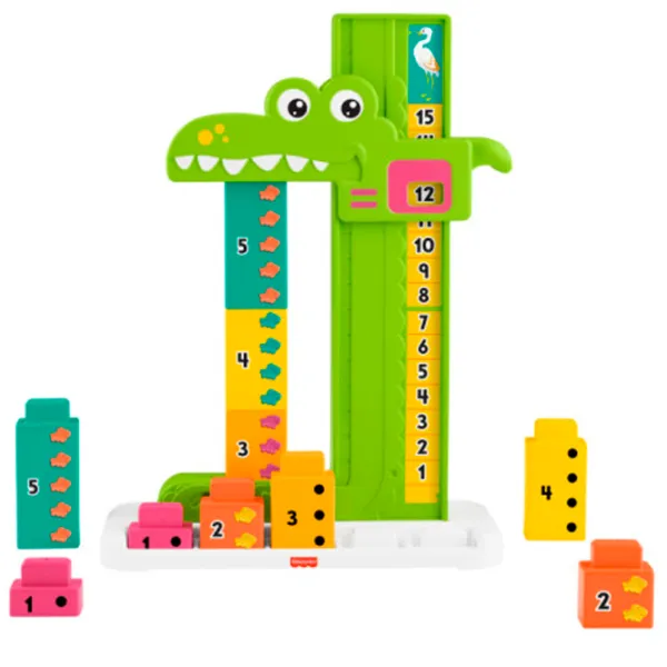 Интерактивная игрушка Fisher Price Учимся вместе Яркий аллигатор JCT13 3+ / Разноцветный Зеленый photo 3