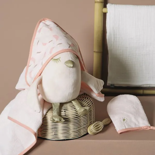 Prosop pentru bebeluși Premaman Magic Bird 80 x 80 cm / Bumbac / Pink photo 2