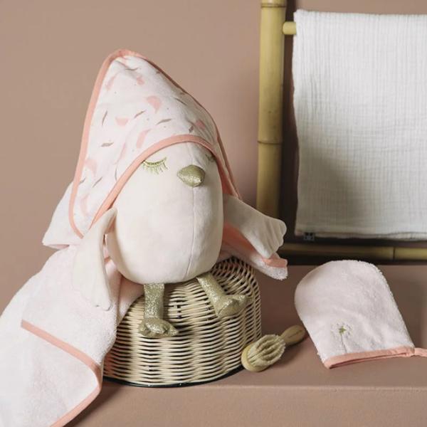 Prosop pentru bebeluși Premaman Magic Bird 80 x 80 cm / Bumbac / Pink photo 2