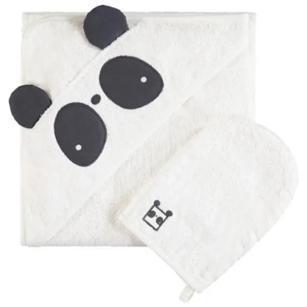 Детское полотенце Premaman Panda  80 x 80 см / Хлопок / Белый photo 1