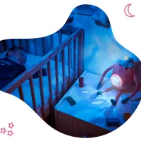 Lampă de veghe Badabulle Barnabe Pink / Baterie photo 2