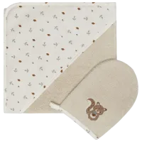 Prosop pentru bebeluși Premaman King of the Forest 80 x 80 cm / Bumbac / Beige