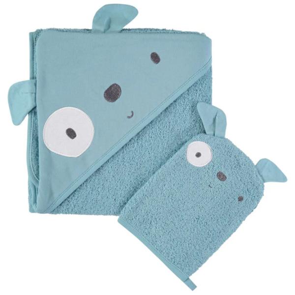 Детское полотенце Premaman Dog 80 x 80 см / Хлопок / Синий photo 1
