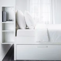 Кровать Ikea Brimnes 160 x 200 см / ЛДСП / Белый photo 2