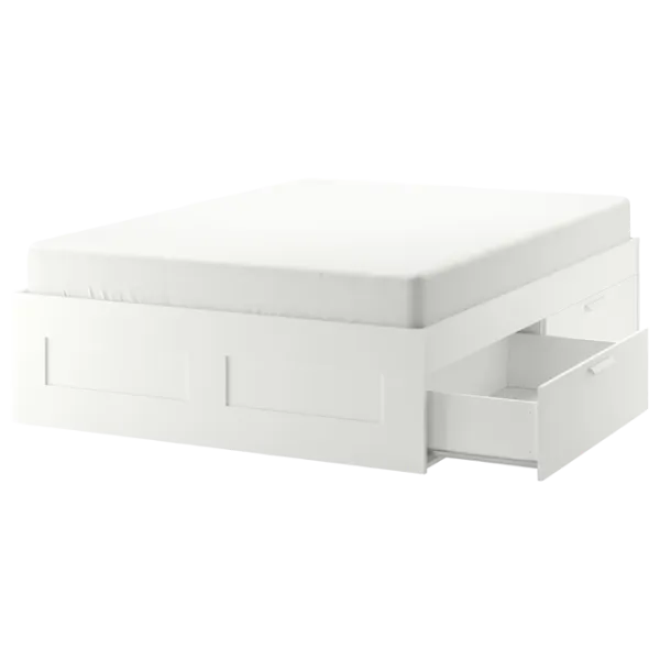Кровать Ikea Brimnes 160 x 200 см / ЛДСП / Белый photo 6