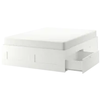Кровать Ikea Brimnes 160 x 200 см / ЛДСП / Белый photo 6