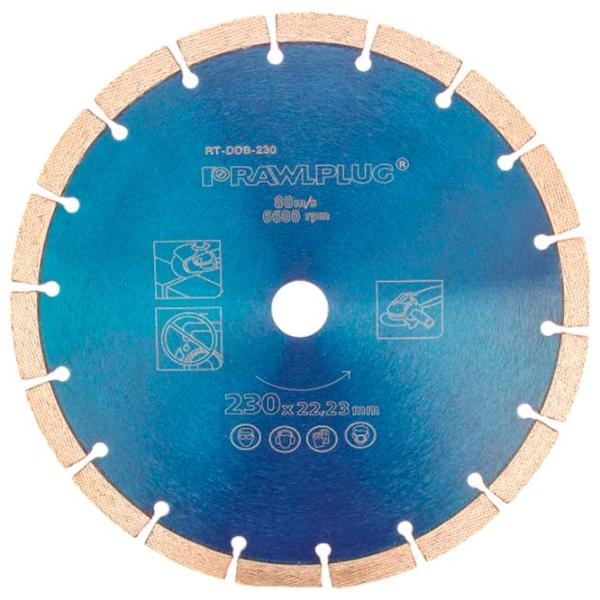 Disc diamantat segmentat Rawlplug RT-DDB-230  photo 1