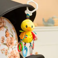 Jucărie pentru pătuțuri și cărucioare Sensillo Animals Duck Z-0501 0+ / Yellow photo 3