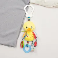 Jucărie pentru pătuțuri și cărucioare Sensillo Animals Duck Z-0501 0+ / Yellow photo 4