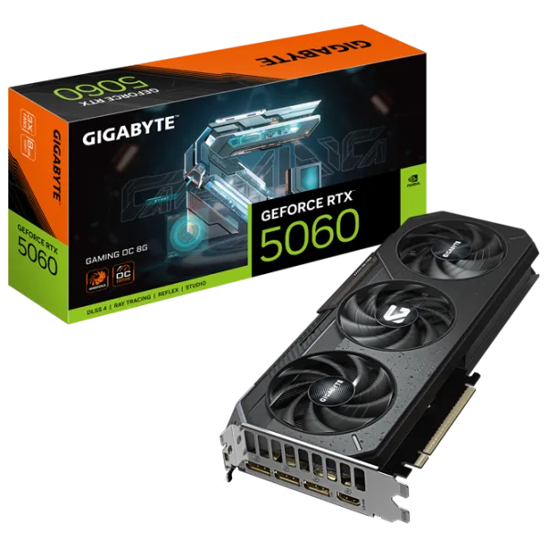 Placă video Gigabyte GeForce RTX 5060 GAMING OC PCI Express x16 5.0 / 8 GB photo 10
