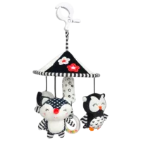 Карусель для кроватки Sensillo Fox Z-0361 0+ / Черный