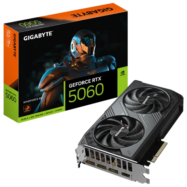 Placă video Gigabyte GeForce RTX 5060 WINDFORCE PCI Express x16 5.0 / 8 GB photo 10