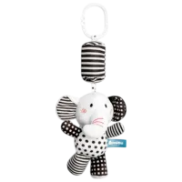 Игрушка для колясок и кроваток Sensillo Animals Elephant Z-033 0+ / Черный